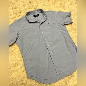 Ralph Lauren Men's Light Blue Casual Shirt Size L